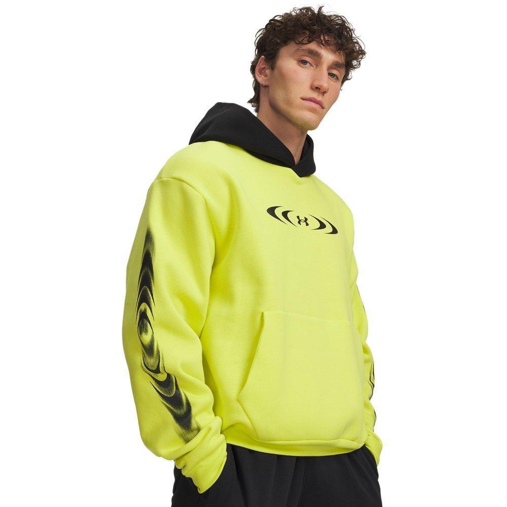 Under Armour Men's Icon Fleece Graphic Hoodie - Yellow/Black - YELLOW/BLACK